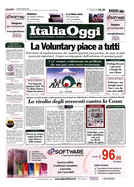 Italia oggi : quotidiano di economia finanza e politica